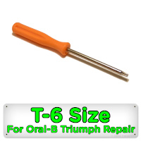 Screwdriver for removing Oral-B Triumph v1 screen