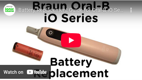 Oral-B iO10 iO9 iO8 iO7 iO6 iO5 iO4 iO3 iO2 toothbrush battery replacement