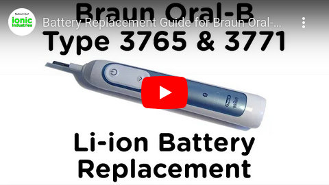 Braun Oral-B Genius Smart Type 3765 and 3771 toothbrush battery  replacement video