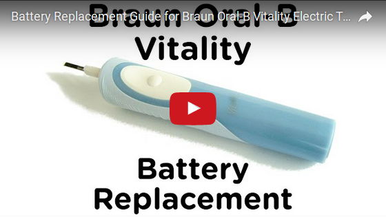 Oral-B Vitality toothbrush battery replacement
